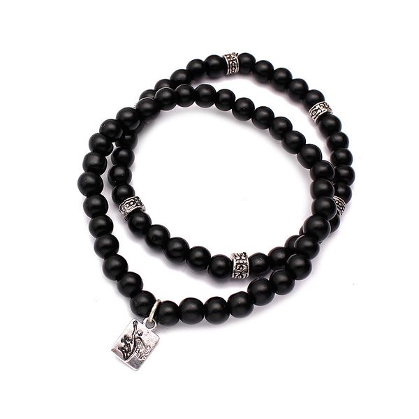 EuroAmerican fashion Retro Black abrasive 2piece hand string suit crossborder simple geometric hand jewelry for men and women couples
EuroAmerican fashion Retro Black abrasive 2piece hand string suit crossborder simple geometric hand jewelry for men and women couples