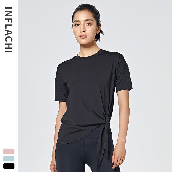 running jerseys sportswear t-shirt ladies summer round neck short sleeve wicking yoga clothes quick-drying breathable loose top, Black;blue
running jerseys sportswear t-shirt ladies summer round neck short sleeve wicking yoga clothes quick-drying breathable loose top, Black;blue