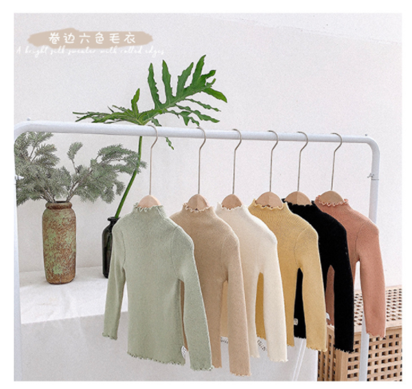 2019 new autumn and winter girls' sweaters cotton fashion children clothing children cotton sweaters candy color lace collar top, Blue
2019 new autumn and winter girls' sweaters cotton fashion children clothing children cotton sweaters candy color lace collar top, Blue