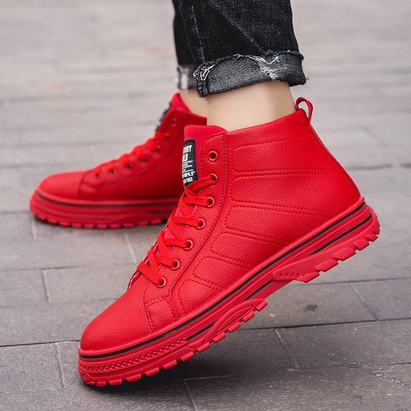 spring/autumn leather shoe men mid-casual footwear men thick soled fashion shoes large size 39-45 casual shoes for youth, Black
spring/autumn leather shoe men mid-casual footwear men thick soled fashion shoes large size 39-45 casual shoes for youth, Black
