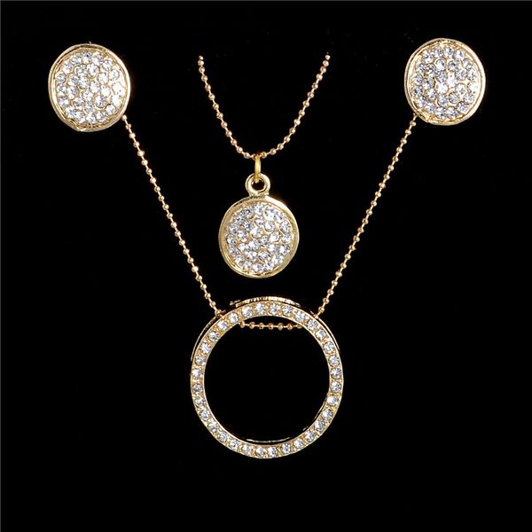 fashion clear austria crystal jewelry sets for women drop earrings and gold multilayer chain necklace wholesalewedding jewelry
fashion clear austria crystal jewelry sets for women drop earrings and gold multilayer chain necklace wholesalewedding jewelry