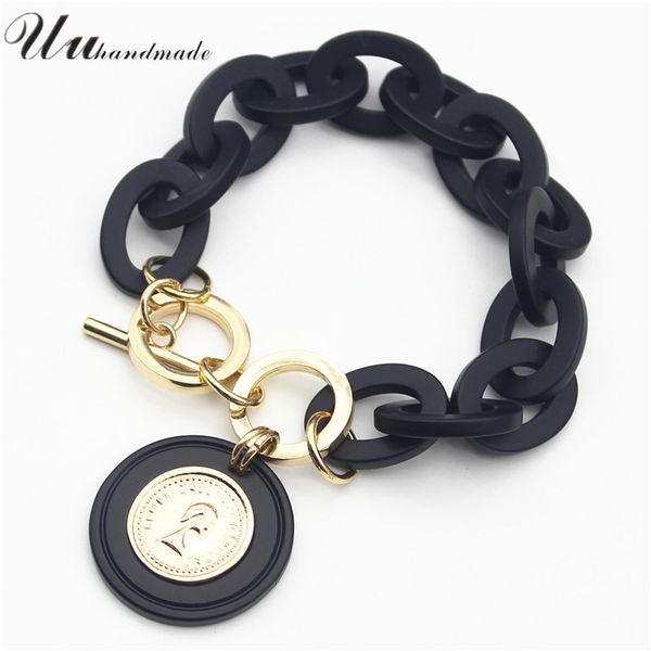 boho black white acrylic chain bracelet queen's head gold coin pendant bracelets for women pulseras mujer bransoletki damskie
boho black white acrylic chain bracelet queen's head gold coin pendant bracelets for women pulseras mujer bransoletki damskie