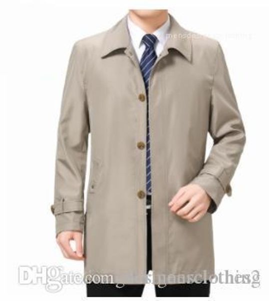 lapel neck long sleeve outerwear casual middleaged and elder coats autumn mens business designer trench coats, Tan;black
lapel neck long sleeve outerwear casual middleaged and elder coats autumn mens business designer trench coats, Tan;black