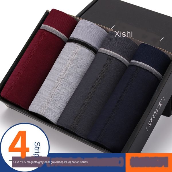 xiyeshi men's underpants underwear underpants comfortable breathable lycra cotton boxer underwear men's boxed, Black;white
xiyeshi men's underpants underwear underpants comfortable breathable lycra cotton boxer underwear men's boxed, Black;white