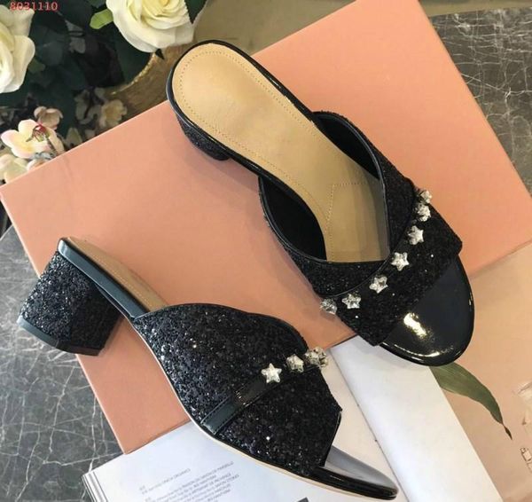 new wear-resisting non-slip women high heels slippers sequins diamond decoration multicolor optional genuine leather women shoes, Black
new wear-resisting non-slip women high heels slippers sequins diamond decoration multicolor optional genuine leather women shoes, Black