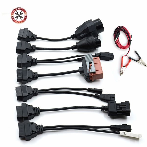 

2019 full set 8 truck cables obd2 diagnostic tool obd obdii obd 2 connect cable for vd tcs cdp pro plus interface scanner