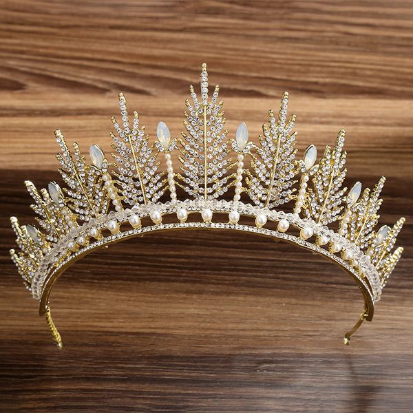 kmvexo gorgeous gold silver leaves crown tiara de noiva women wedding hair jewelry accessories 2019 queen marriage bridal crowns, Golden;white
kmvexo gorgeous gold silver leaves crown tiara de noiva women wedding hair jewelry accessories 2019 queen marriage bridal crowns, Golden;white