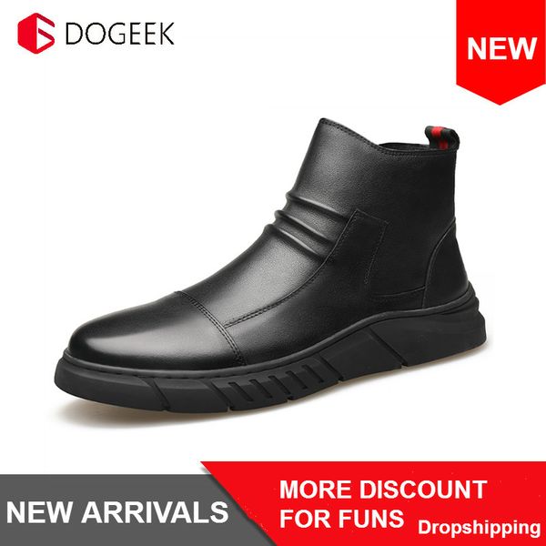 luxury men leather shoes high male business boots mens warm casual sneakers waterproof lace up flats solid color shoes, Black
luxury men leather shoes high male business boots mens warm casual sneakers waterproof lace up flats solid color shoes, Black