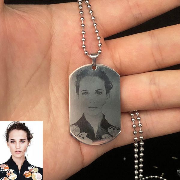 customized p name necklace stainless steel engrave id dog tag army pendant chain for woman jewelry personalized necklace, Silver
customized p name necklace stainless steel engrave id dog tag army pendant chain for woman jewelry personalized necklace, Silver