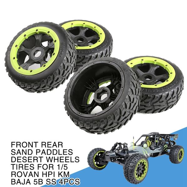 2pcs/4pcs front rear sand paddles desert wheels tires for 1/5 rovan hpi km baja 5b ss for 1/5 rc crawler buggy off-road truck
2pcs/4pcs front rear sand paddles desert wheels tires for 1/5 rovan hpi km baja 5b ss for 1/5 rc crawler buggy off-road truck