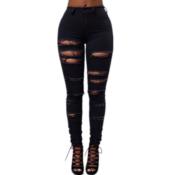 2020 autumn high waist slim pencil pants all-match hole ripped figure-flattering slim women jeans black white, Blue
2020 autumn high waist slim pencil pants all-match hole ripped figure-flattering slim women jeans black white, Blue