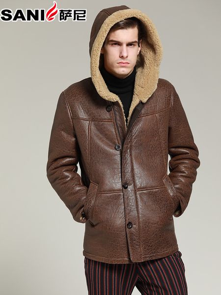 genuine leather jacket men sheepskin coat coldproof winter thick natural fur coats outerwear hooded fur collar man jackets, Black
genuine leather jacket men sheepskin coat coldproof winter thick natural fur coats outerwear hooded fur collar man jackets, Black