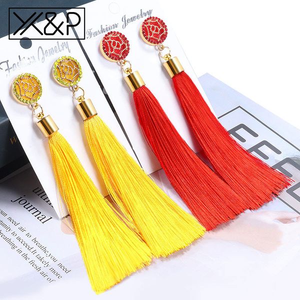 x&p bohemian crystal tassel drop earrings for women female fashion ethnic long red black fringe dangle earring 2019 jewelry, Silver
x&p bohemian crystal tassel drop earrings for women female fashion ethnic long red black fringe dangle earring 2019 jewelry, Silver