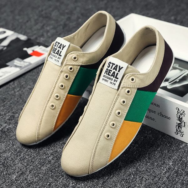 new arrival 2020 canvas shoes for men rubber bottom men flat sneakers fashion youth canvas loafer shoes slip-on casual, Black
new arrival 2020 canvas shoes for men rubber bottom men flat sneakers fashion youth canvas loafer shoes slip-on casual, Black