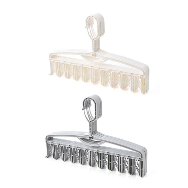 4pcs multifunctional windproof clothes hanger organizer storage rack anti slip