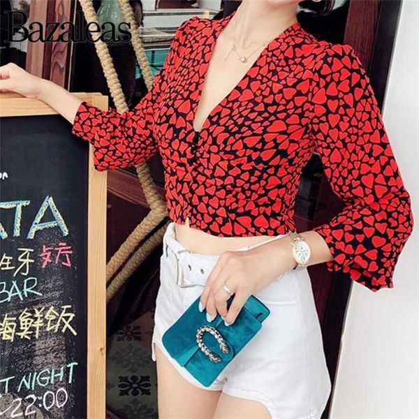 bazaleas red sweat heart print women cropped vintage nipped waist blusas long sleeve button front shirt, White
bazaleas red sweat heart print women cropped vintage nipped waist blusas long sleeve button front shirt, White