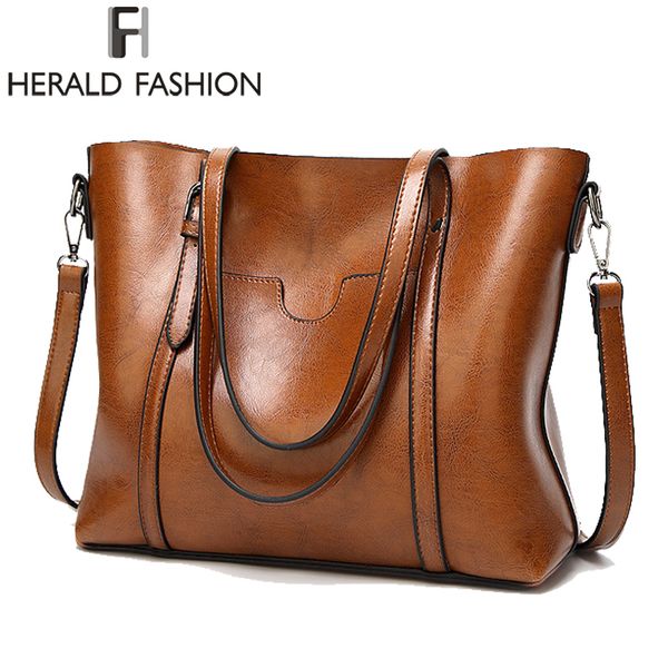 herald fashion large capacity women tote bag leather female shoulder bag causal women handbag lady's messenger bags y190620
herald fashion large capacity women tote bag leather female shoulder bag causal women handbag lady's messenger bags y190620
