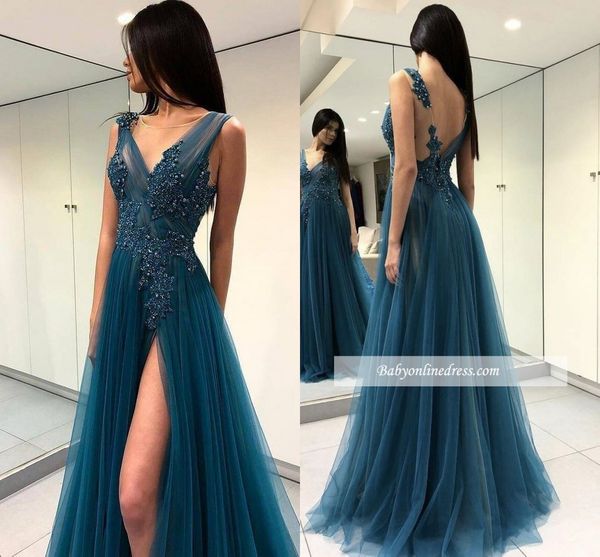 2019 new appliqued prom dresses long deep v neck evening dress lace beaded a -line formal party pageant cocktail gown custom made, Black
2019 new appliqued prom dresses long deep v neck evening dress lace beaded a -line formal party pageant cocktail gown custom made, Black