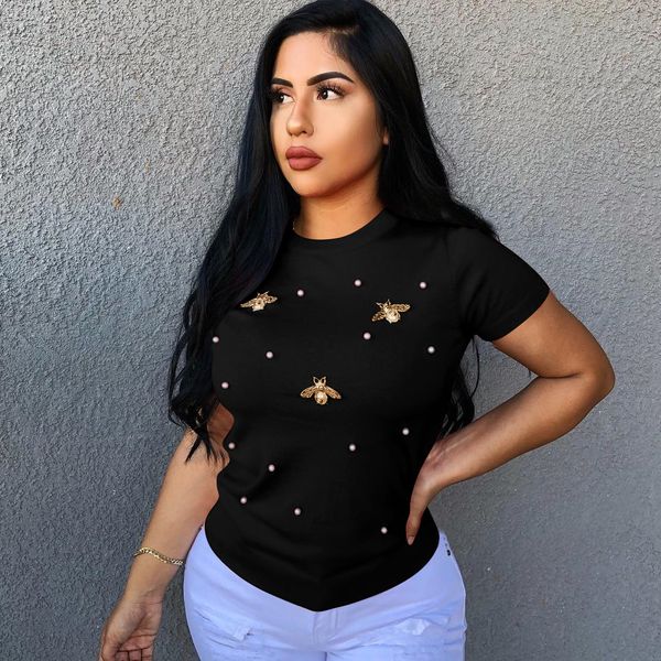 Luxury Womens Colorful Bee Tshirts O-neck Short Sleeved Shirts Women Tshirts Girls Designer Summer Tees Plus Size
Luxury Womens Colorful Bee Tshirts O-neck Short Sleeved Shirts Women Tshirts Girls Designer Summer Tees Plus Size