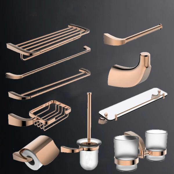 rose gold bathroom accessoreis set towel rack wall toilet brush holder soap net plished towel ring single holder robe hook
rose gold bathroom accessoreis set towel rack wall toilet brush holder soap net plished towel ring single holder robe hook