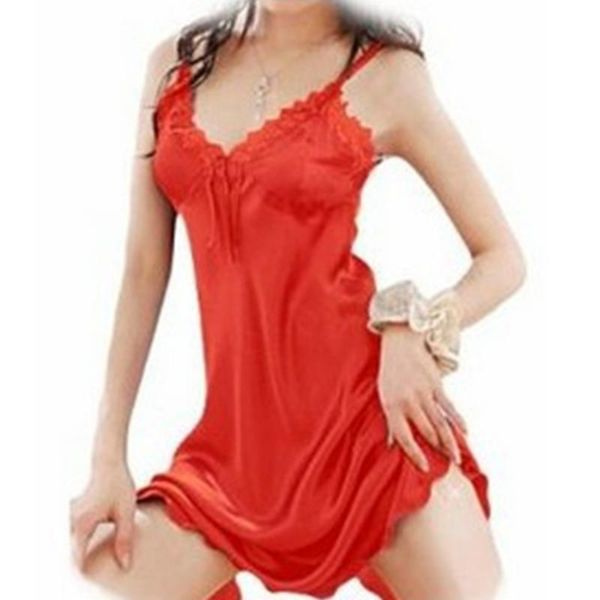 women's sleepwear women lace slip nightdress female elegant nightgown silk satin babydoll underwear sleep dress, Black;red
women's sleepwear women lace slip nightdress female elegant nightgown silk satin babydoll underwear sleep dress, Black;red