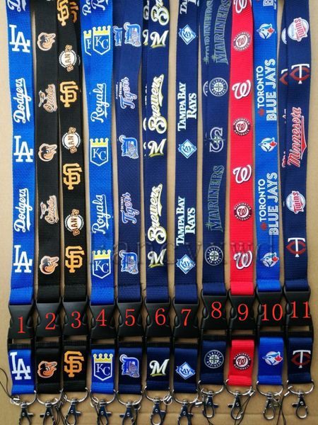 wholesale - 10ocs baseball neck lanyard keys key chain badge holders dodgers diamondbacks mobile phone neck straps, Silver
wholesale - 10ocs baseball neck lanyard keys key chain badge holders dodgers diamondbacks mobile phone neck straps, Silver