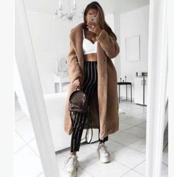 autumn winter women long coat simple turndown collar woolen coat plus thick warm tweed outerwear casacos femininos 2019, Black
autumn winter women long coat simple turndown collar woolen coat plus thick warm tweed outerwear casacos femininos 2019, Black