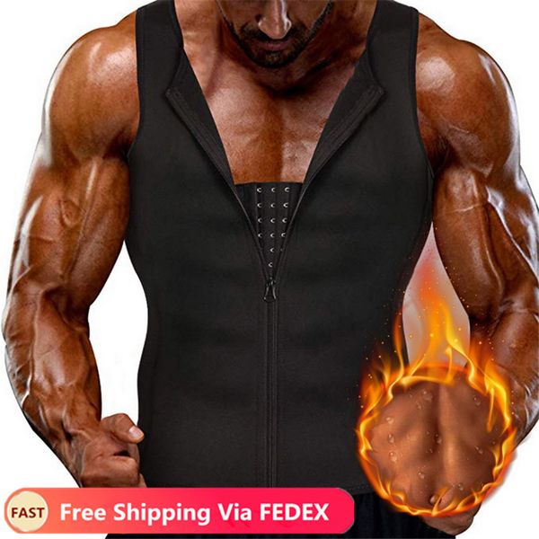 men neoprene sauna suit body shaper corset with zipper waist trainer vest tank workout shirt
men neoprene sauna suit body shaper corset with zipper waist trainer vest tank workout shirt