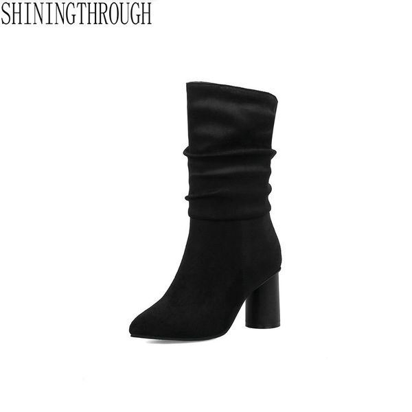ladies autumn/spring shoes 8cm super high heel women mid calf boots scrub black woman motorcycle boots size 34-43
ladies autumn/spring shoes 8cm super high heel women mid calf boots scrub black woman motorcycle boots size 34-43
