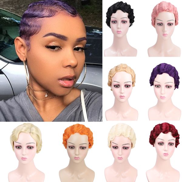 dianqi short hair wavy synthetic wigs for women 8 inch brazilian wave and synthetic hair wigs for black
dianqi short hair wavy synthetic wigs for women 8 inch brazilian wave and synthetic hair wigs for black