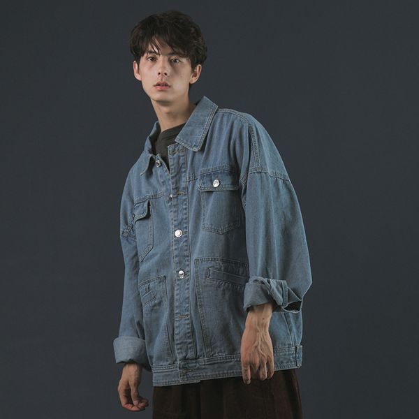 hong kong style 2020 fashion pocket retro solid color denim jacket coat boy bf wind loose trendy coat korean couple jacket, Black;brown
hong kong style 2020 fashion pocket retro solid color denim jacket coat boy bf wind loose trendy coat korean couple jacket, Black;brown