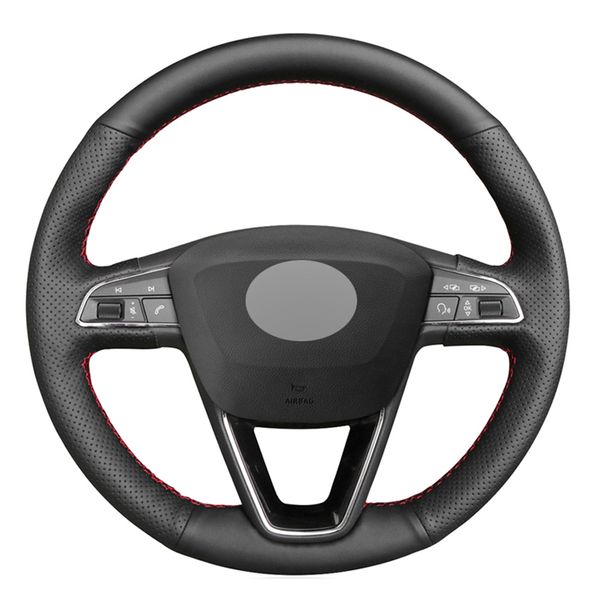black artificial pu leather diy car steering wheel cover for seat leon 5f 3 2013-2019 ibiza 6j tarraco arona ateca alhambra
black artificial pu leather diy car steering wheel cover for seat leon 5f 3 2013-2019 ibiza 6j tarraco arona ateca alhambra