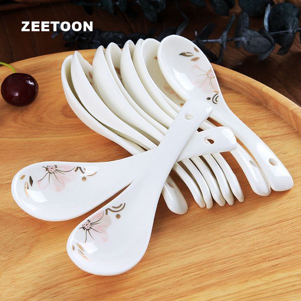 10pcs/lot jingdezhen ceramic bone china spoons modern soup spoons teaspoon rice scoop / dinnerware accessories kitchen supplies
10pcs/lot jingdezhen ceramic bone china spoons modern soup spoons teaspoon rice scoop / dinnerware accessories kitchen supplies