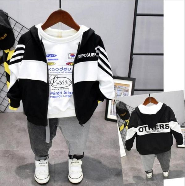 spring boys clothing sets kids toddler boys clothing set casual boy black coat t-shirt and jeans 3pcs sport suits 2-7years, White
spring boys clothing sets kids toddler boys clothing set casual boy black coat t-shirt and jeans 3pcs sport suits 2-7years, White