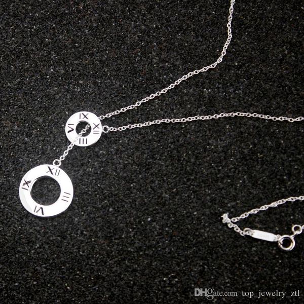 925 sterling silver necklace women atlas series rome number necklaces clip on pendant chain
925 sterling silver necklace women atlas series rome number necklaces clip on pendant chain