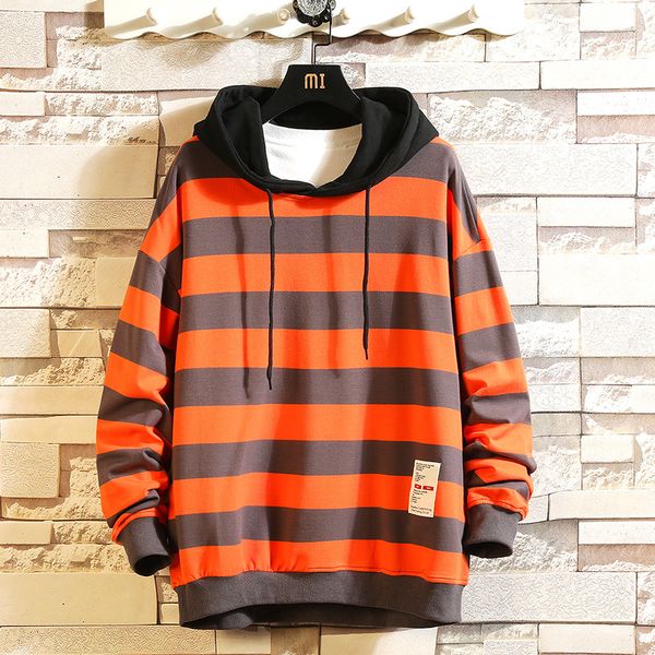 autumn new hoodies men fashion contrast color casual cotton hooded pullover man streetwear hip hop loose striped sweatshirt, Black
autumn new hoodies men fashion contrast color casual cotton hooded pullover man streetwear hip hop loose striped sweatshirt, Black