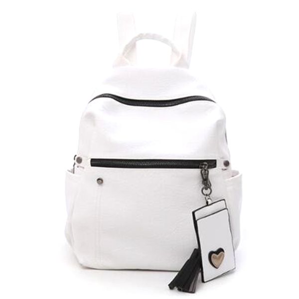 fashion shoulder bag female pu leather large capacity ladies backpack casual female student backpack tassel white
fashion shoulder bag female pu leather large capacity ladies backpack casual female student backpack tassel white