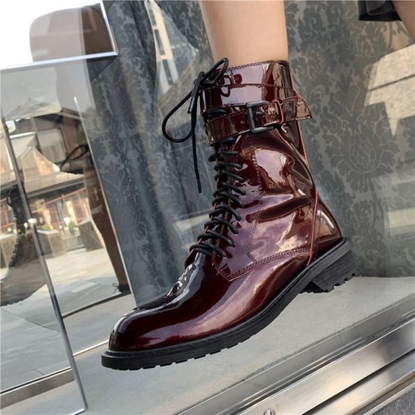 prova perfetto brand new genuine leather 2020 boots women flat round toe black ankle boots belt buckle shoes female
prova perfetto brand new genuine leather 2020 boots women flat round toe black ankle boots belt buckle shoes female