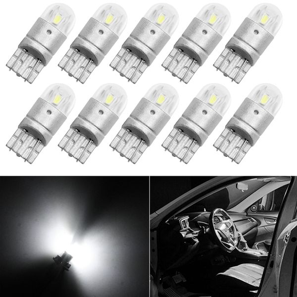 10pcs t10 led bulbs white 168 501 w5w led lamp t10 wedge 3030 2smd interior lights 12v - 24v 6000k red amber yellow ice blue
10pcs t10 led bulbs white 168 501 w5w led lamp t10 wedge 3030 2smd interior lights 12v - 24v 6000k red amber yellow ice blue