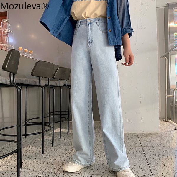 mozuleva vintage high waist women jeans pants leisure oversized straight wide leg jeans female all-match long women denim jean, Blue
mozuleva vintage high waist women jeans pants leisure oversized straight wide leg jeans female all-match long women denim jean, Blue