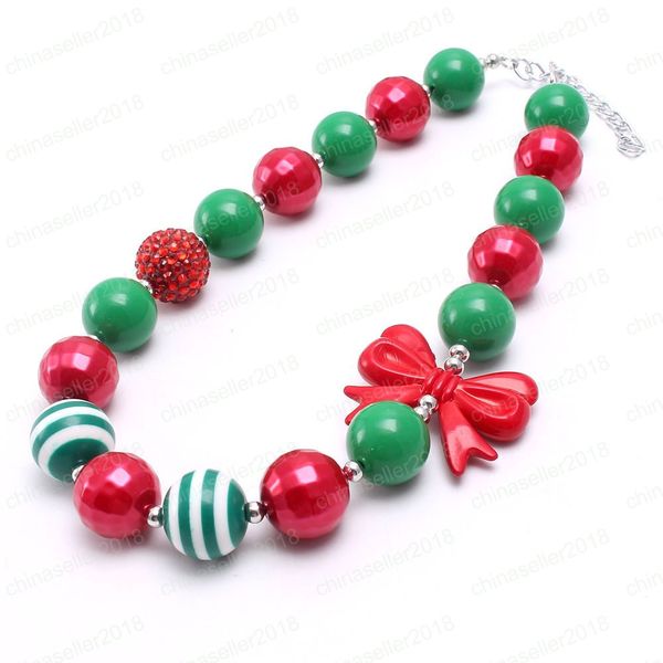 christmas fashion kids baby chunky bubblegum beads necklace 1pc handmade red bowknot chain necklace jewelry girls gift, Silver
christmas fashion kids baby chunky bubblegum beads necklace 1pc handmade red bowknot chain necklace jewelry girls gift, Silver