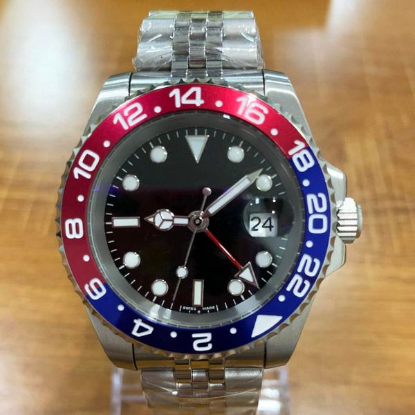 mens wristwatch gmt blue black ceramic bezel stainless steel watch 116710 automatic movement 2nd limited watch new jubilee master, Slivery;brown
mens wristwatch gmt blue black ceramic bezel stainless steel watch 116710 automatic movement 2nd limited watch new jubilee master, Slivery;brown