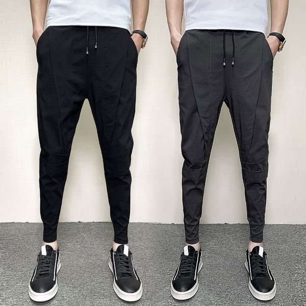 summer men casual pants new 2020 slim fit harem pants men streetwear ankle length solid hip hop joggers trousers 36-27, Black
summer men casual pants new 2020 slim fit harem pants men streetwear ankle length solid hip hop joggers trousers 36-27, Black