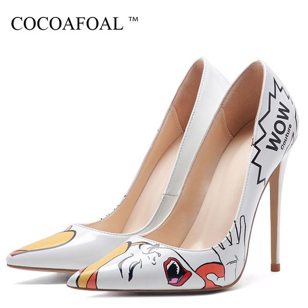 cocoafoal graffiti pattern women's high heels shoes woman wedding shoes plus size party pumps fashion pointed toe pumps, Black
cocoafoal graffiti pattern women's high heels shoes woman wedding shoes plus size party pumps fashion pointed toe pumps, Black