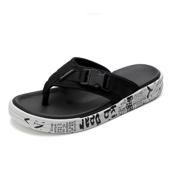 summer men's slippers personality outside ins beach shoes men's sandals trend korean herringbone sandals, Black
summer men's slippers personality outside ins beach shoes men's sandals trend korean herringbone sandals, Black