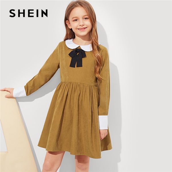 shein kiddie brown girls contrast collar bow front preppy dress kids clothes 2019 spring long sleeve zipper casual girls dresses, Red;yellow
shein kiddie brown girls contrast collar bow front preppy dress kids clothes 2019 spring long sleeve zipper casual girls dresses, Red;yellow