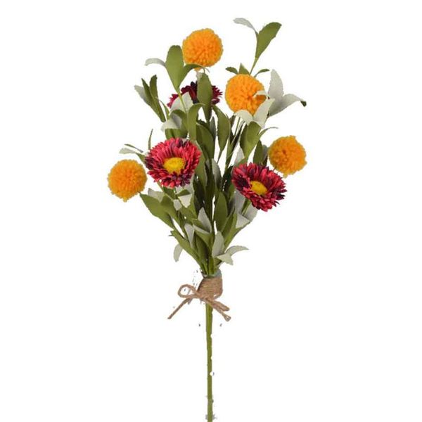 artificial pe daisy flowers with caddice wool fake flower ball hand made craft plant with leaves for home wedding decoration
artificial pe daisy flowers with caddice wool fake flower ball hand made craft plant with leaves for home wedding decoration