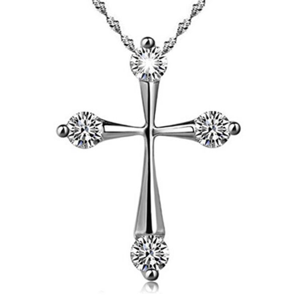 women's fashion cross zircon copper chain pendant necklace 925 sterling necklace 5tz3 6sh4 7fsu 9kh5, Silver
women's fashion cross zircon copper chain pendant necklace 925 sterling necklace 5tz3 6sh4 7fsu 9kh5, Silver