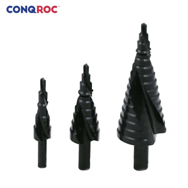 3 pieces 4-12mm 4-20mm 4-32mm hss4241 step drill bits set nitride coated wood metal hole cutter pagoda drill bits kit
3 pieces 4-12mm 4-20mm 4-32mm hss4241 step drill bits set nitride coated wood metal hole cutter pagoda drill bits kit