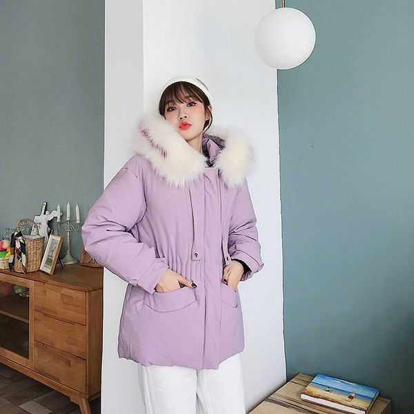 women short fur collar hooded oversize winter down coat student thick warm jacket cotton padded wadded parkas big pocket, Black
women short fur collar hooded oversize winter down coat student thick warm jacket cotton padded wadded parkas big pocket, Black